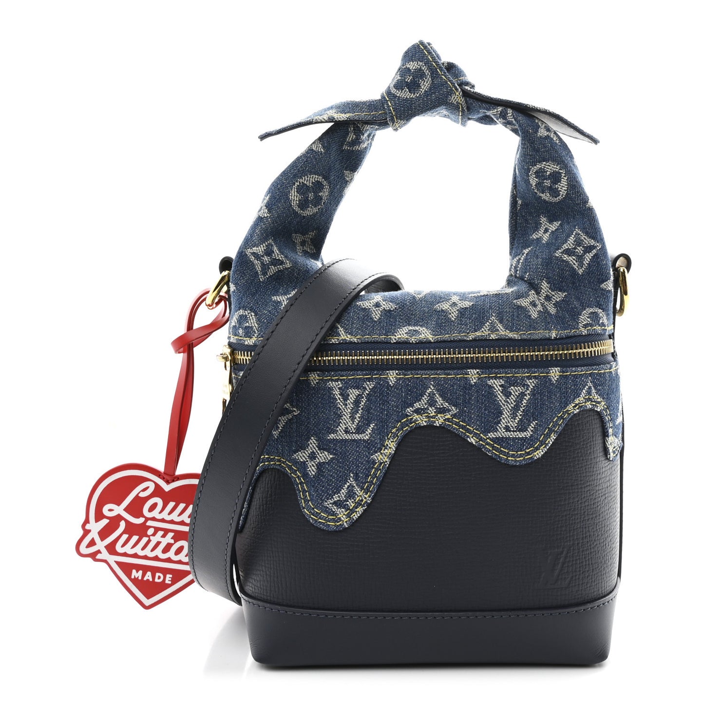X NIGO Taurillon Monogram Denim Japanese Cruiser Blue