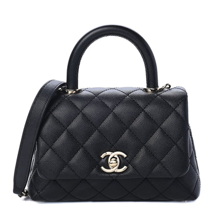 Chanel Caviar Quilted Extra Mini Coco Handle Flap Black 1 of 4