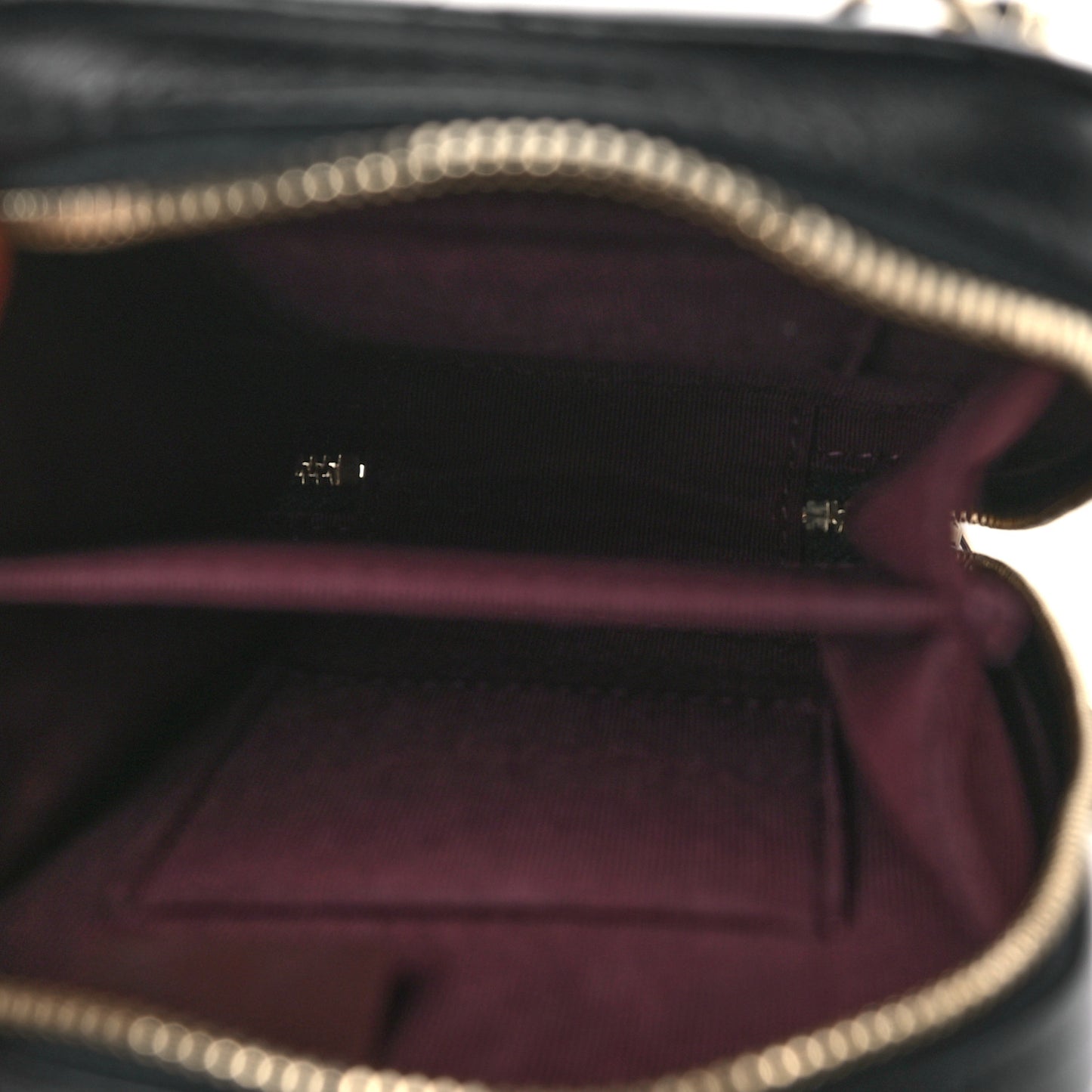 Lambskin Quilted Zip Phone Case Black