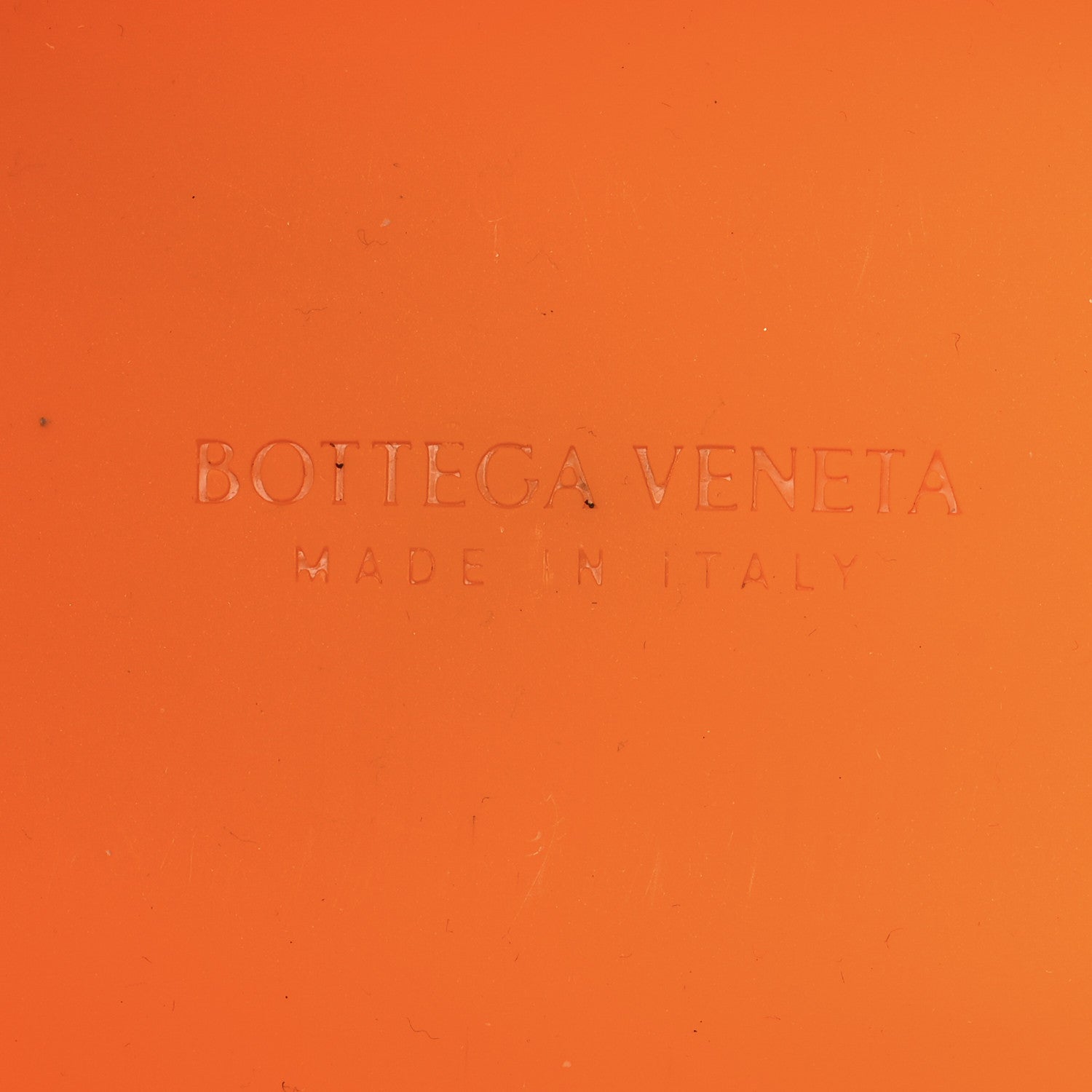 Bottega Veneta Rubberized Canvas Punch Tote Tangerine 6 of 8
