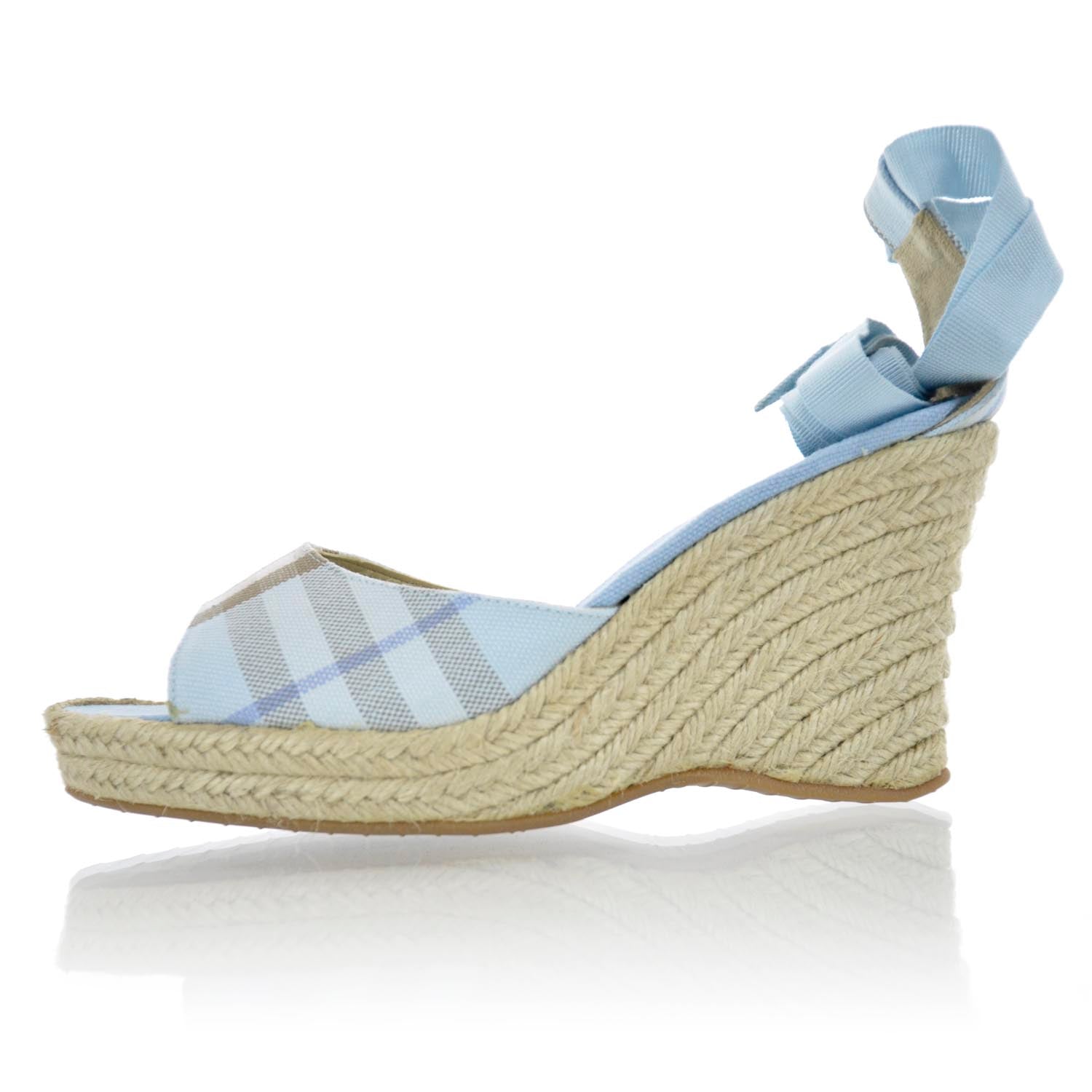 Burberry Nova Check Espadrille Wedges Sandals 38 2 of 7
