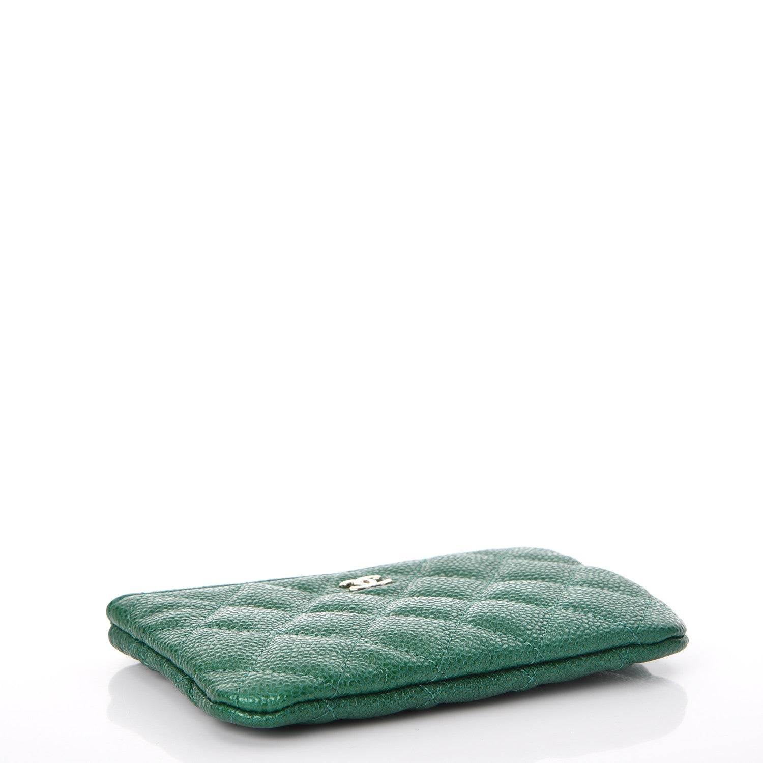 Chanel Caviar Quilted Small Cosmetic Case Green 4 of 8