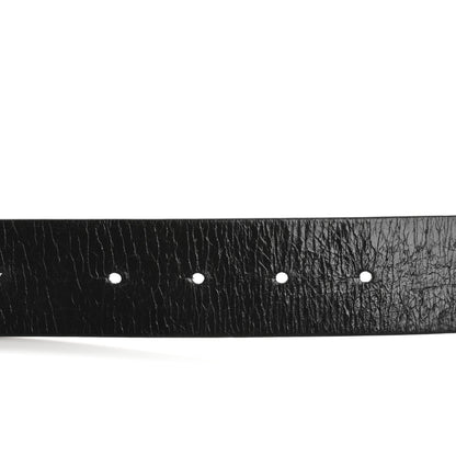 Chanel Patent Calfskin CC Reversible Belt 90 36 Black White 3 of 8