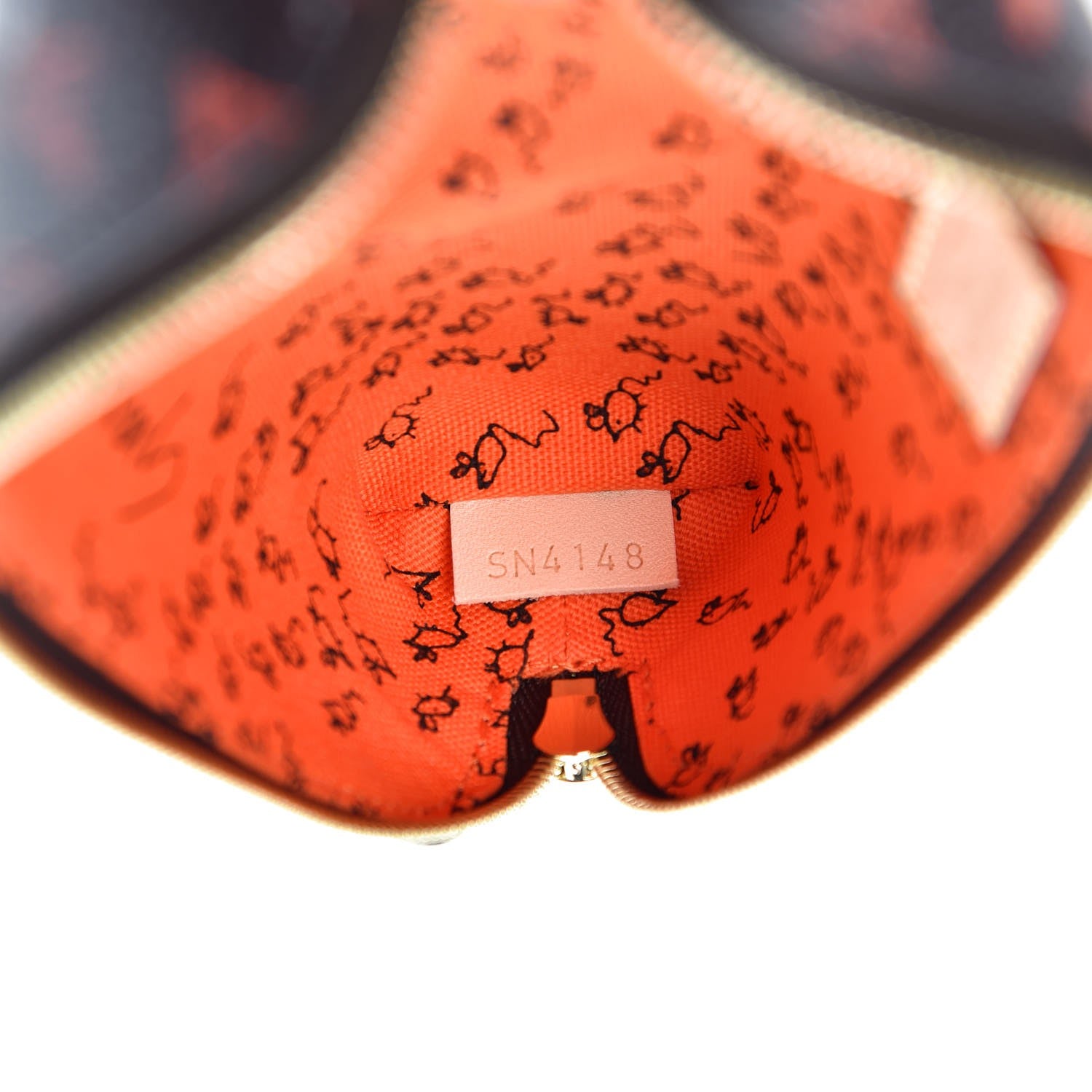 Louis Vuitton Catogram Elizabeth Pouch Orange Marron 7 of 10