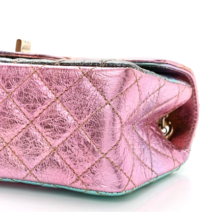 Chanel Metallic Goatskin Quilted Mini 2.55 Reissue Flap Multicolor 10 of 10