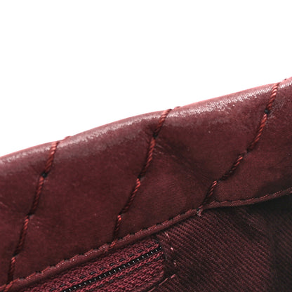 Chanel Iridescent Calfskin Surpique Chevron Flap Burgundy 13 of 13