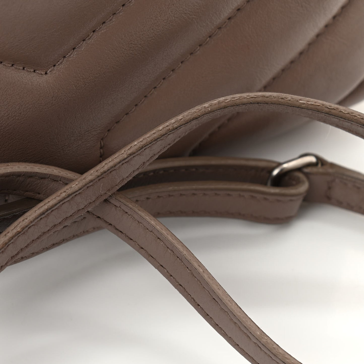 Calfskin Y Quilted Monogram Toy Loulou Crossbody Bag Taupe