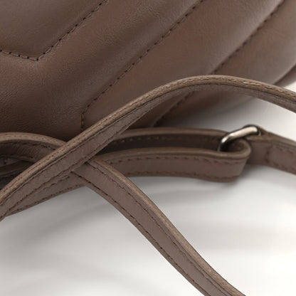Saint Laurent Calfskin Y Quilted Monogram Toy Loulou Crossbody Bag Taupe 14 of 14