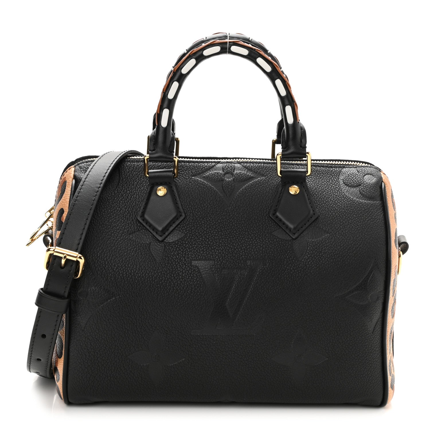 Louis Vuitton Empreinte Monogram Giant Wild At Heart Speedy Bandouliere 25 Black 1 of 9