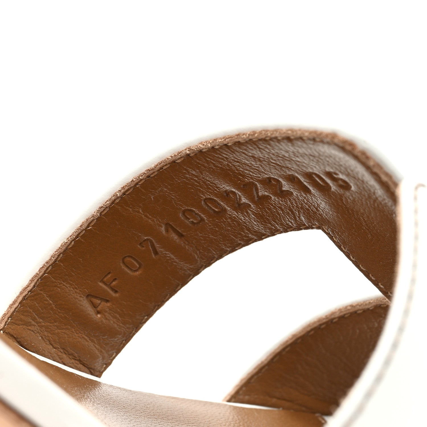 Hermes Calfskin Oasis Sandals 37 White 8 of 9