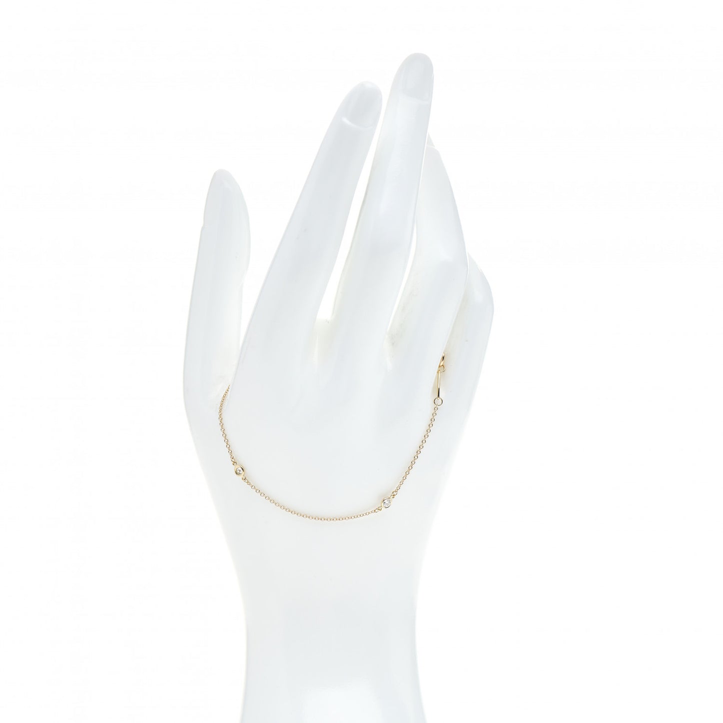 18K Yellow Gold Diamond .15ctw Elsa Peretti Diamonds by the Yard Station Bracelet
