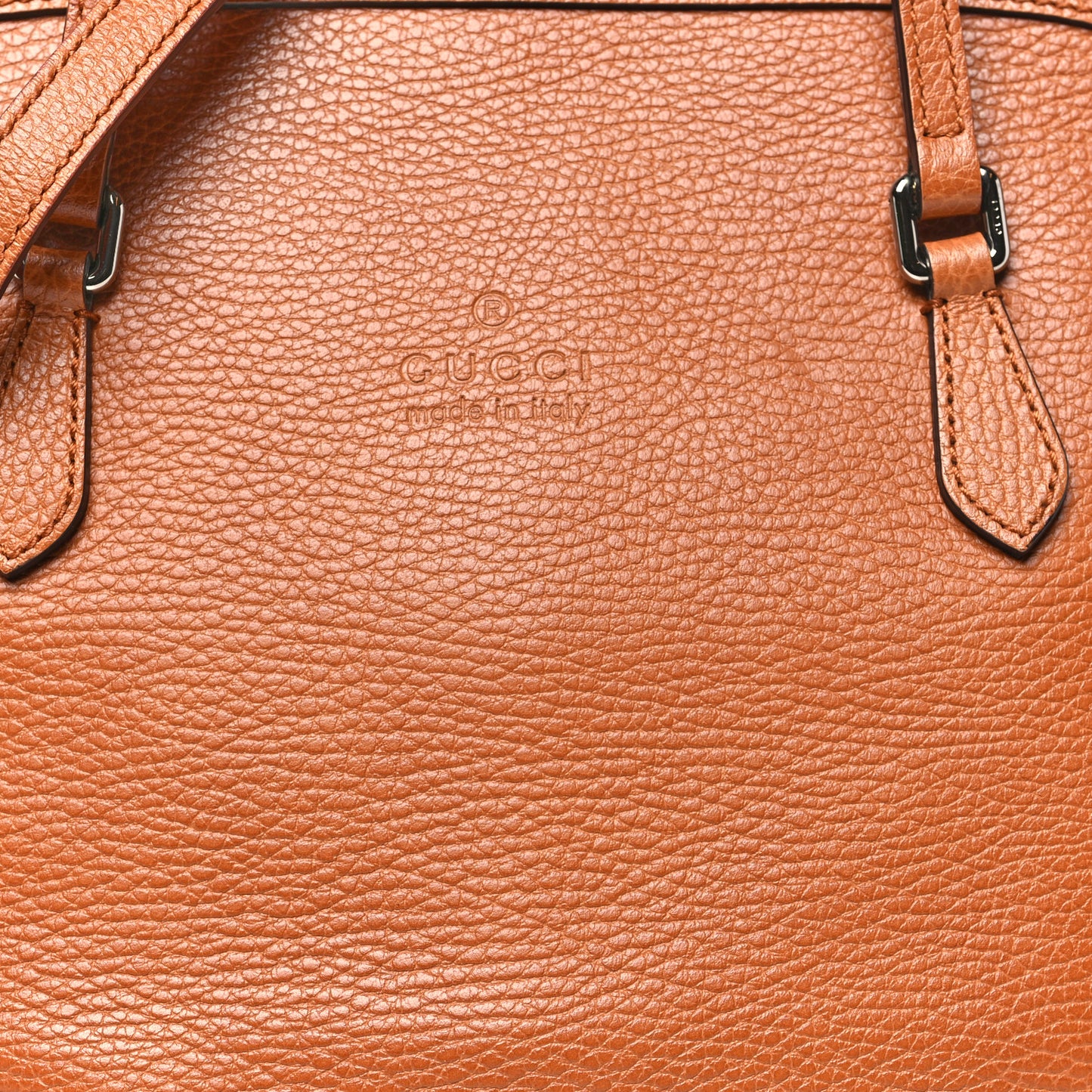 Calfskin Medium Dome Bag Saffron