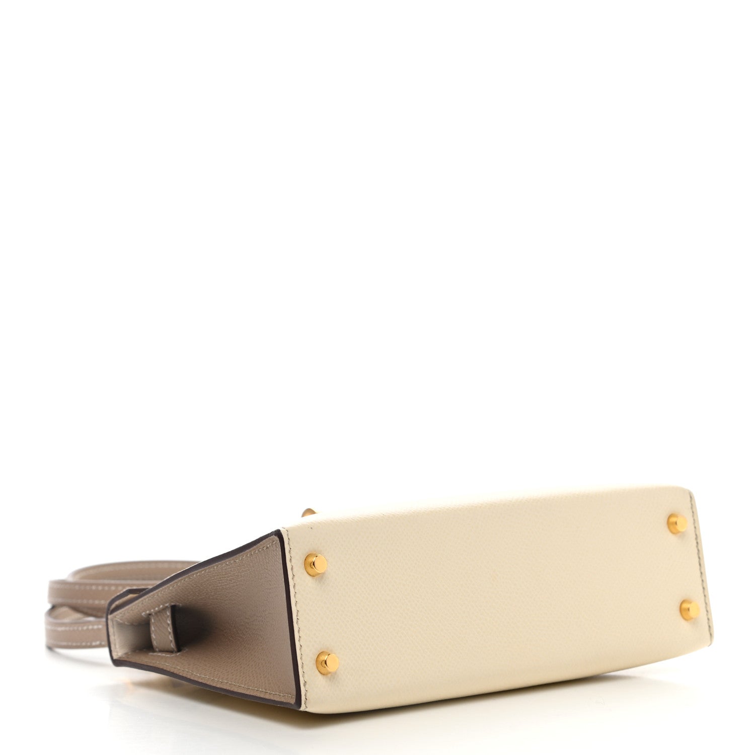Hermes Epsom Horseshoe Mini Kelly Sellier 20 Craie Etain 4 of 11