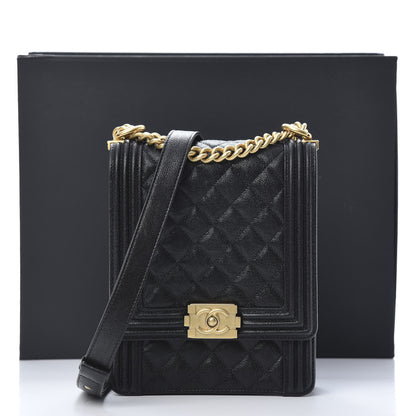 Chanel Caviar Quilted North South Boy Flap Black 11 of 11