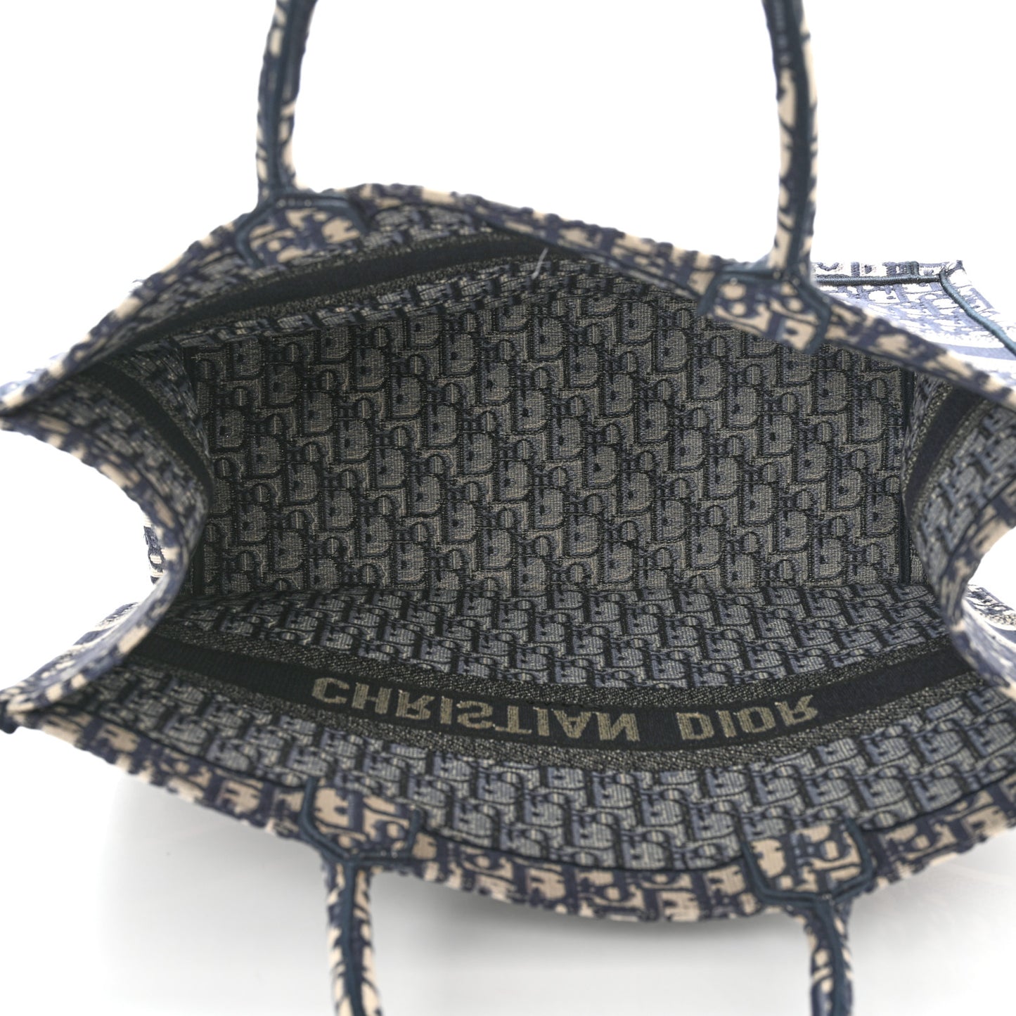 Oblique Large Book Tote Blue Multicolor