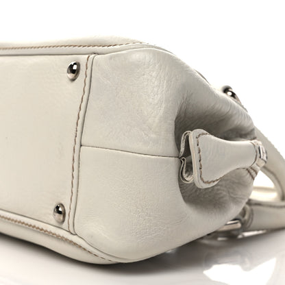 Chanel Calfskin Small Tassel Bowler White 9 of 9