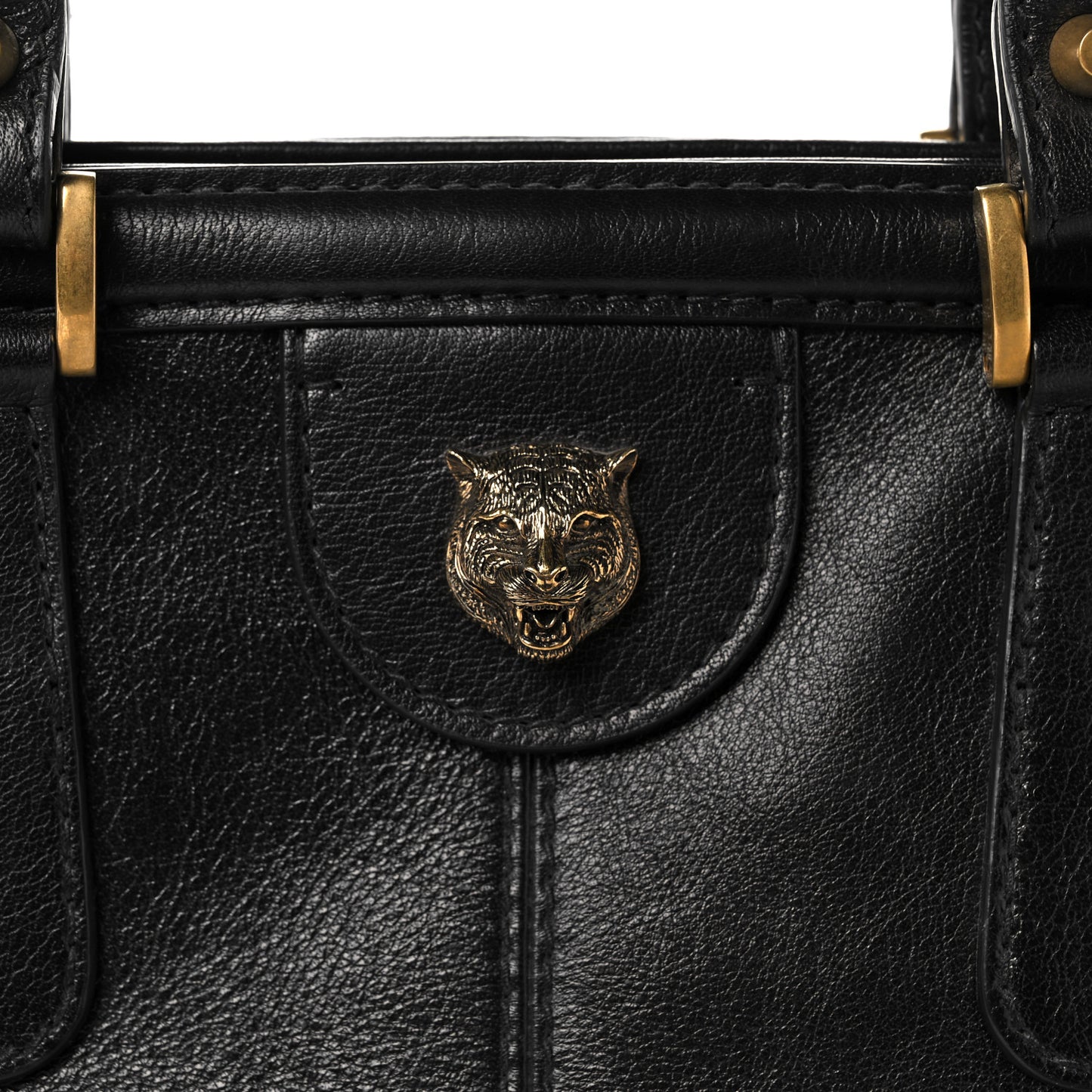 Calfskin Large Re(Belle) Top Handle Bag Black