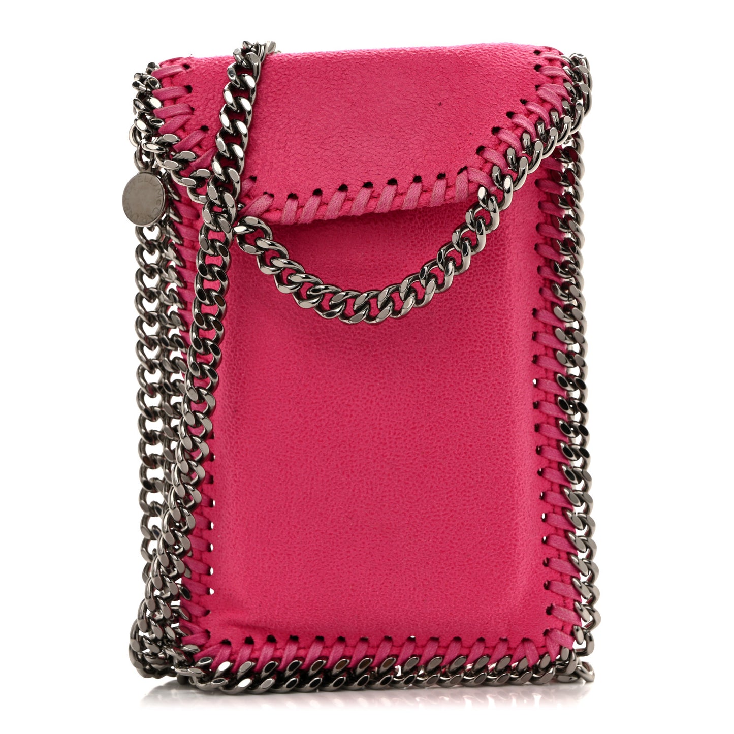 Shaggy Deer Phone Holder Crossbody Hot Pink