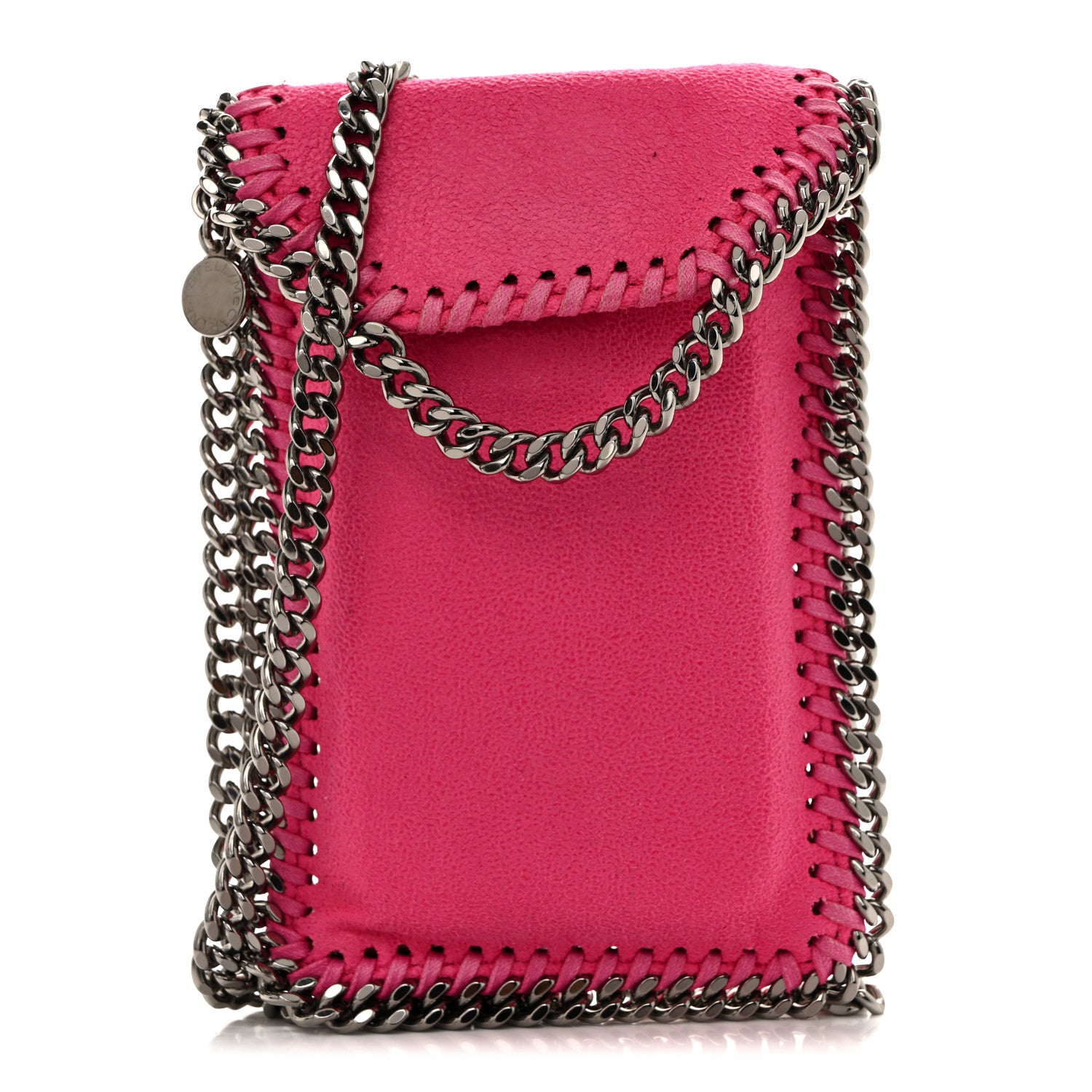 Stella McCartney Shaggy Deer Phone Holder Crossbody Hot Pink 1 of 13