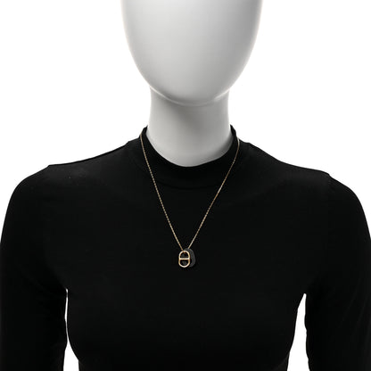 Hermes Swift O'Maillon Pendant Necklace Black 2 of 7
