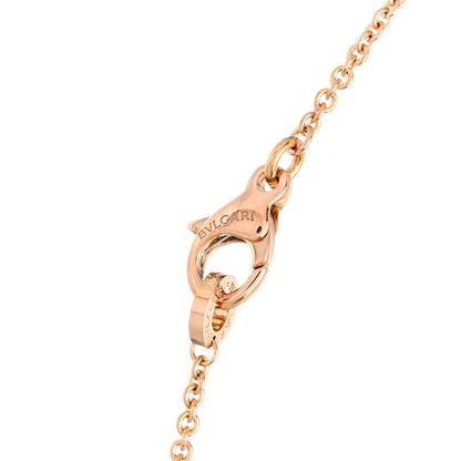 Bulgari 18K Rose Gold White Ceramic B.Zero1 Pendant Necklace 4 of 7