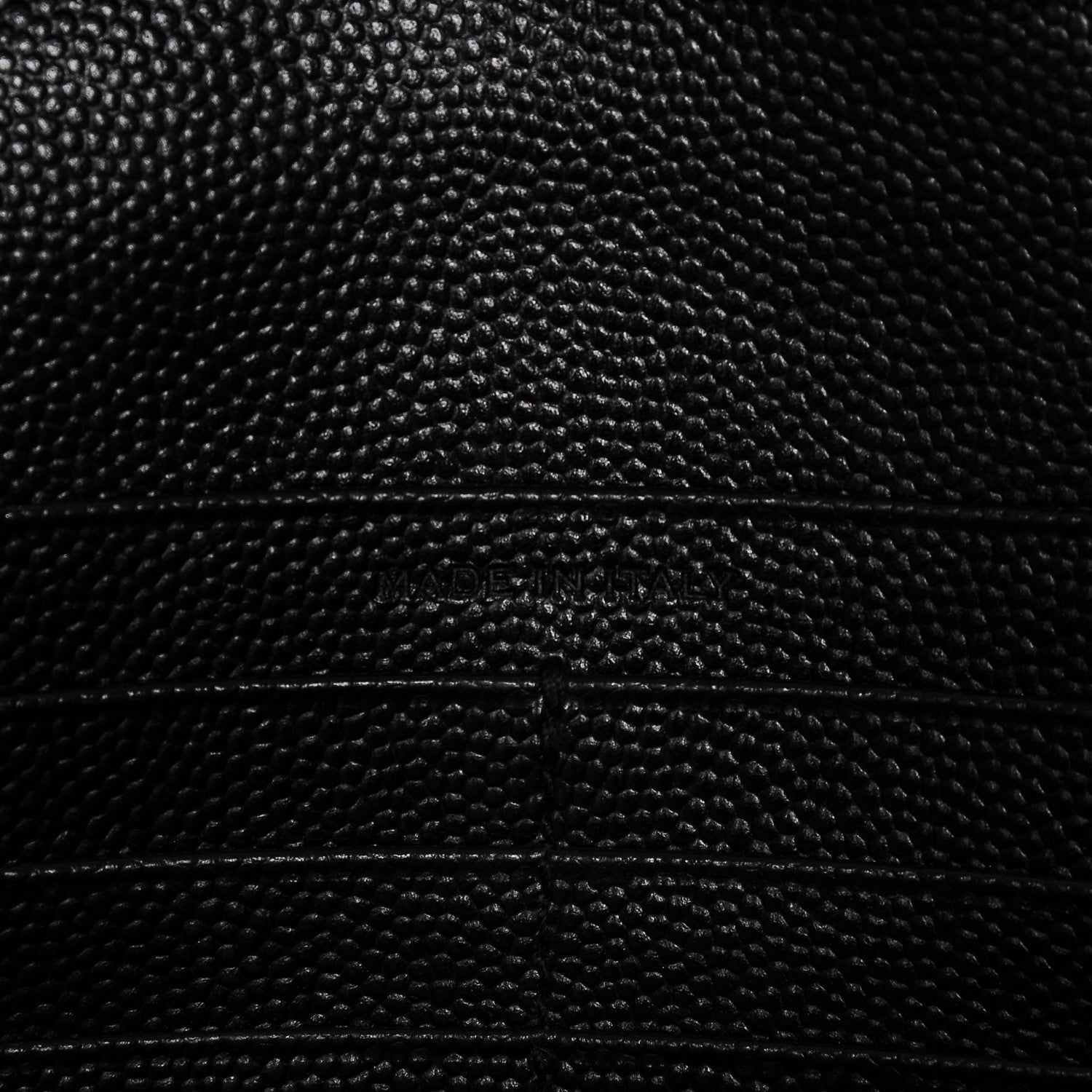 Saint Laurent Grain De Poudre Matelasse Chevron Monogram Chain Wallet Black 7 of 7