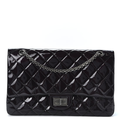 Chanel Patent Quilted 2.55 Reissue 227 Flap Black 1 of 9
