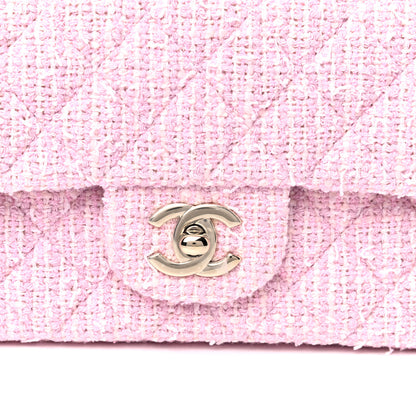 Chanel Tweed Quilted Mini Rectangular Flap Pink 8 of 12