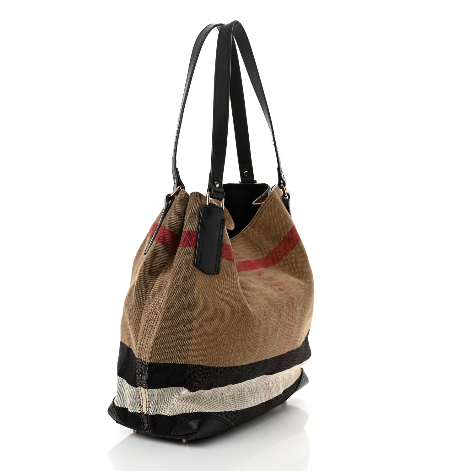 Burberry Canvas Mega Check Medium Maidstone Black 4 of 14