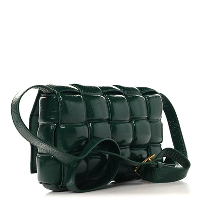 Bottega Veneta Textured Deerskin Maxi Intrecciato Padded Cassette Crossbody Bag Raintree 2 of 8