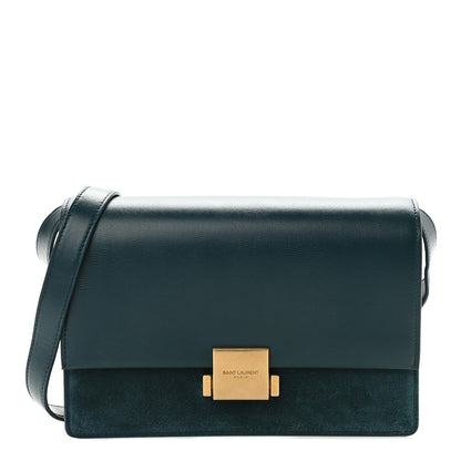 Saint Laurent Smooth Calfskin Suede Medium Bellechasse Dark Turquoise 1 of 8