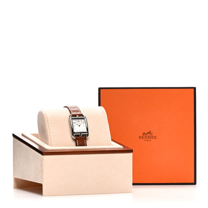 Hermes Stainless Steel Barenia 23mm Cape Cod Quartz Watch Fauve 5 of 5