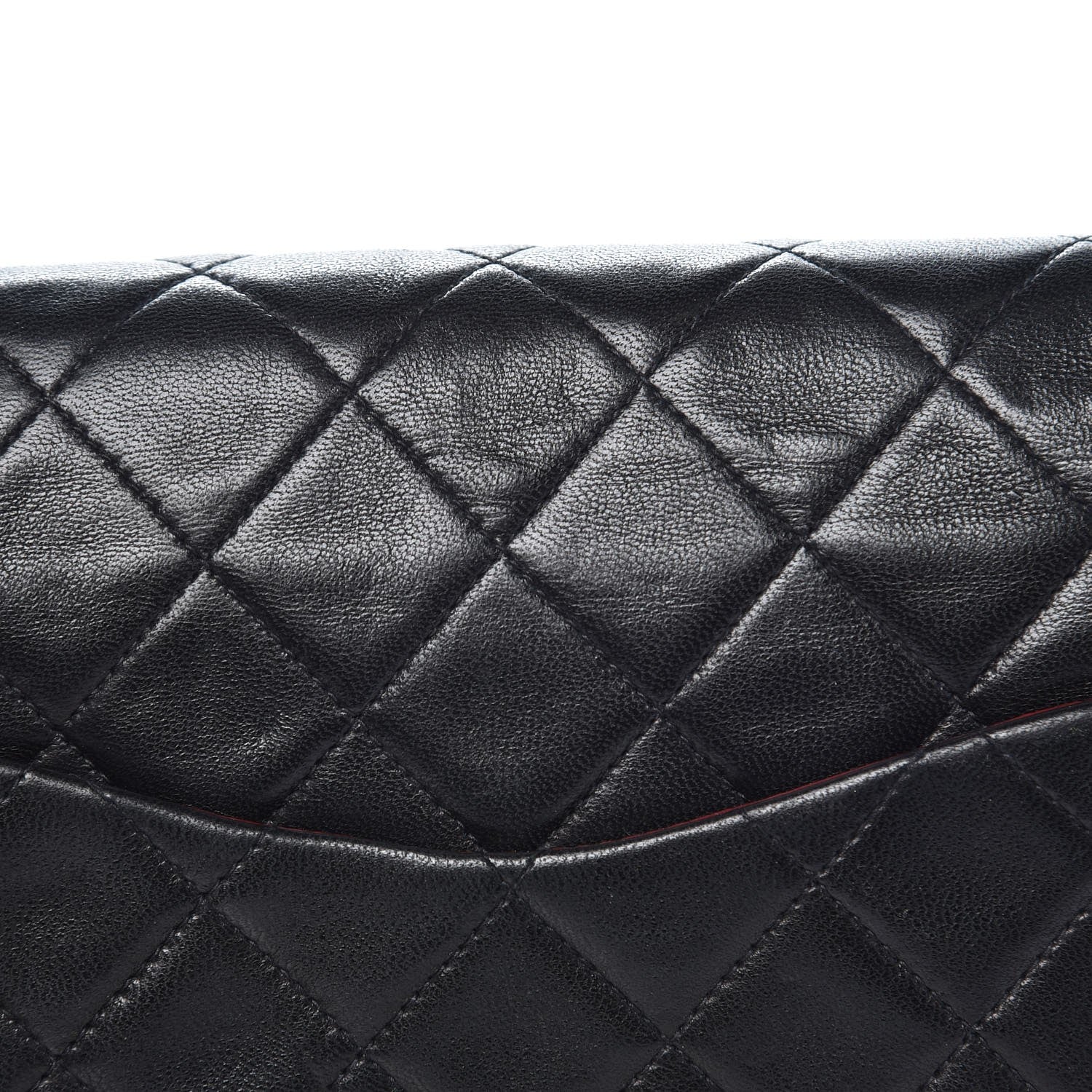 Chanel Lambskin Quilted Medium Double Flap Bag Black 11 of 13