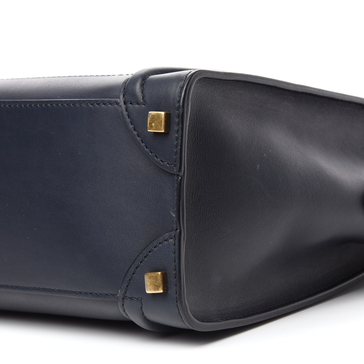 Smooth Calfskin Micro Luggage Navy Blue