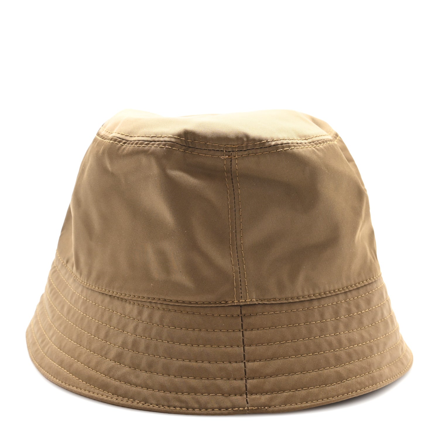 Prada Re-Nylon Metal Triangle Logo Mens Bucket Hat M Sughero 6 of 8