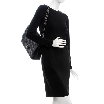 Chanel Caviar Quilted Maxi Double Flap Black 3 of 12