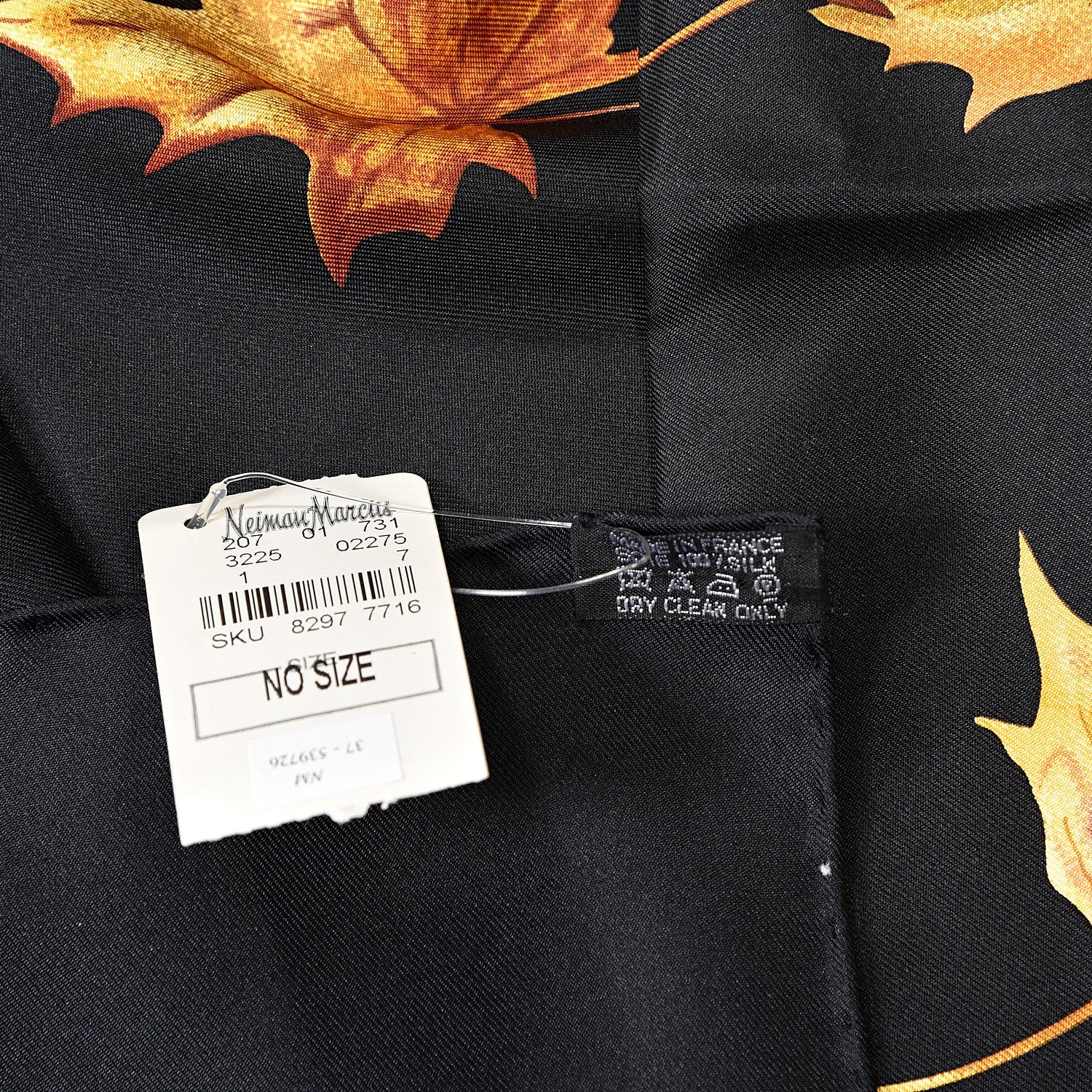 Hermes Silk A Walk In The Park Scarf 90 Black 6 of 6