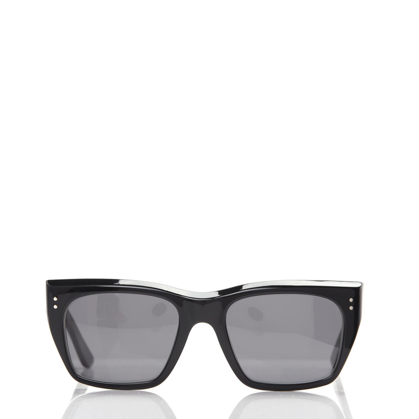 Acetate Polarized Rectangular Sunglasses CL40082I Black