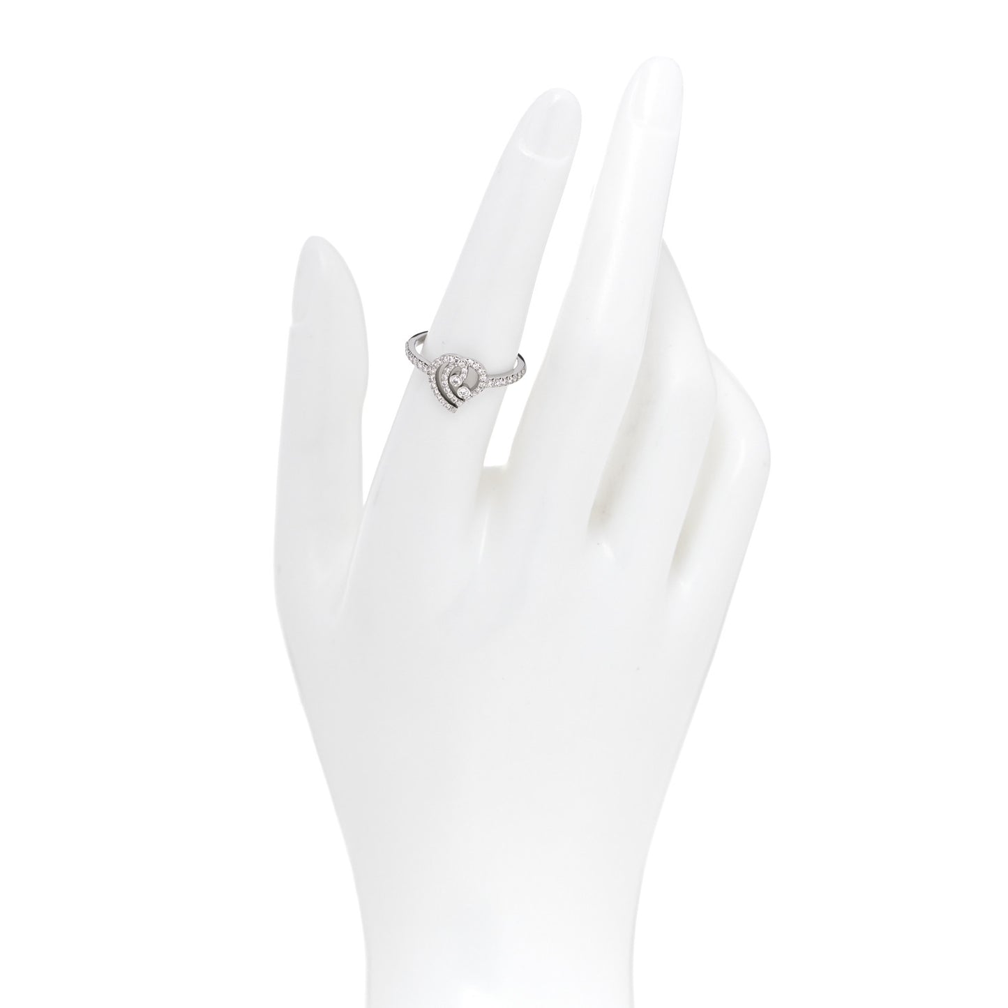 Platinum Diamond Enchant Heart Ring 54 7