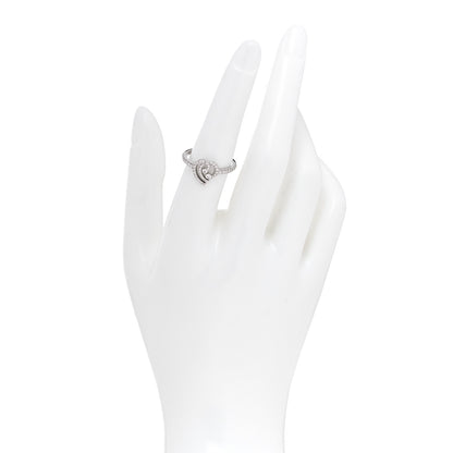 Tiffany Platinum Diamond Enchant Heart Ring 54 7 2 of 6