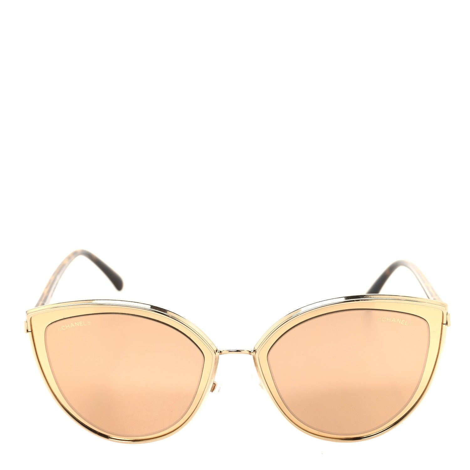 Chanel Metal Cat Eye Sunglasses 4222 Gold 2 of 8