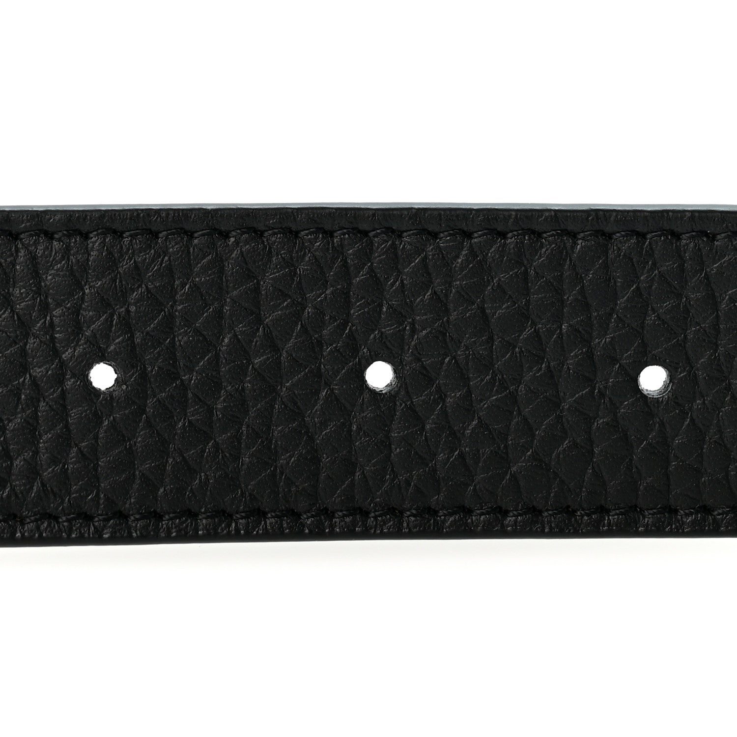 Louis Vuitton Taurillon Calfskin 30mm LV Initiales Reversible Belt 85 34 Black 3 of 7