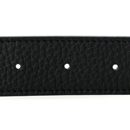 Louis Vuitton Taurillon Calfskin 30mm LV Initiales Reversible Belt 85 34 Black 3 of 7