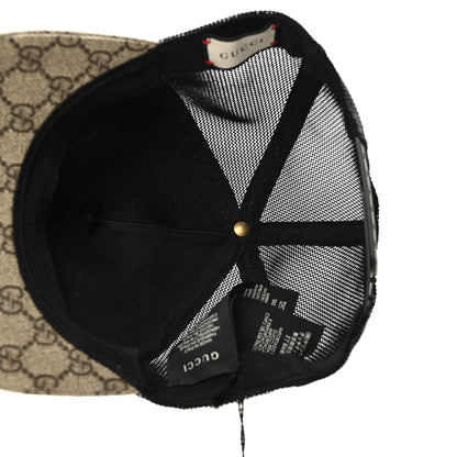 Gucci GG Supreme Monogram Mystic Cat Print Baseball Hat M Beige 7 of 9