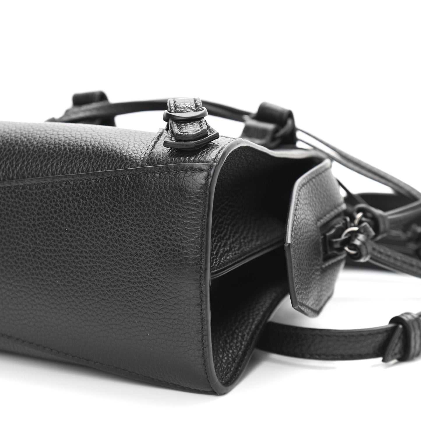 Grained Calfskin Neo Classic Black Hardware Mini City Black