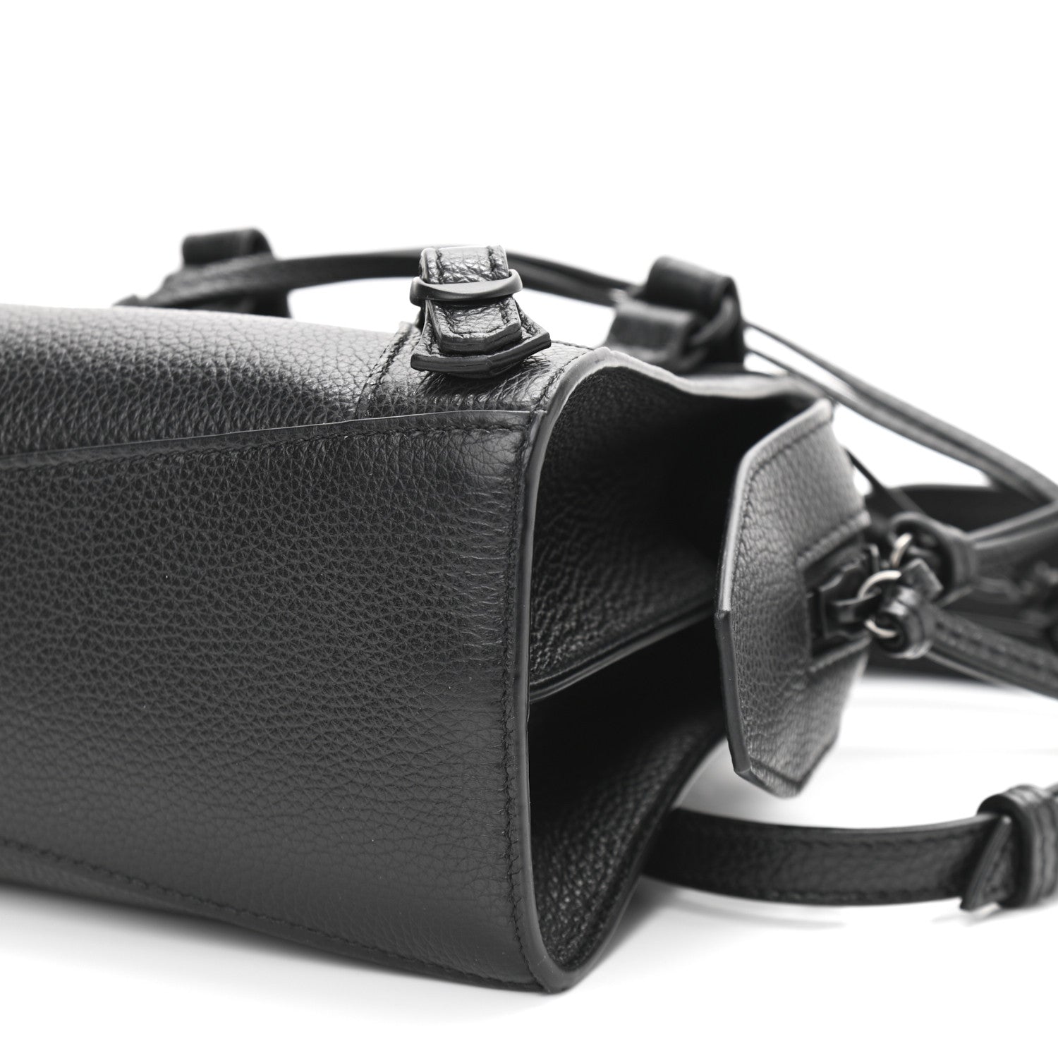 Balenciaga Grained Calfskin Neo Classic Black Hardware Mini City Black 11 of 11