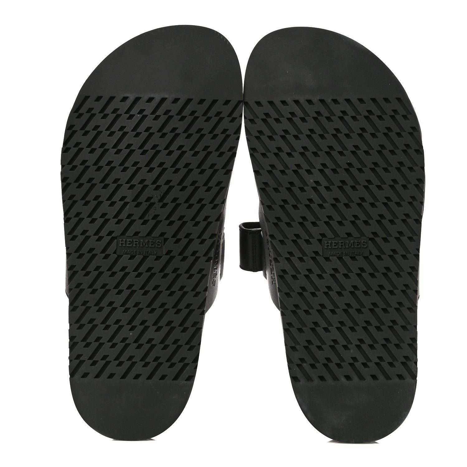 Hermes Calfskin Womens Chypre Sandals 37 Black 7 of 10