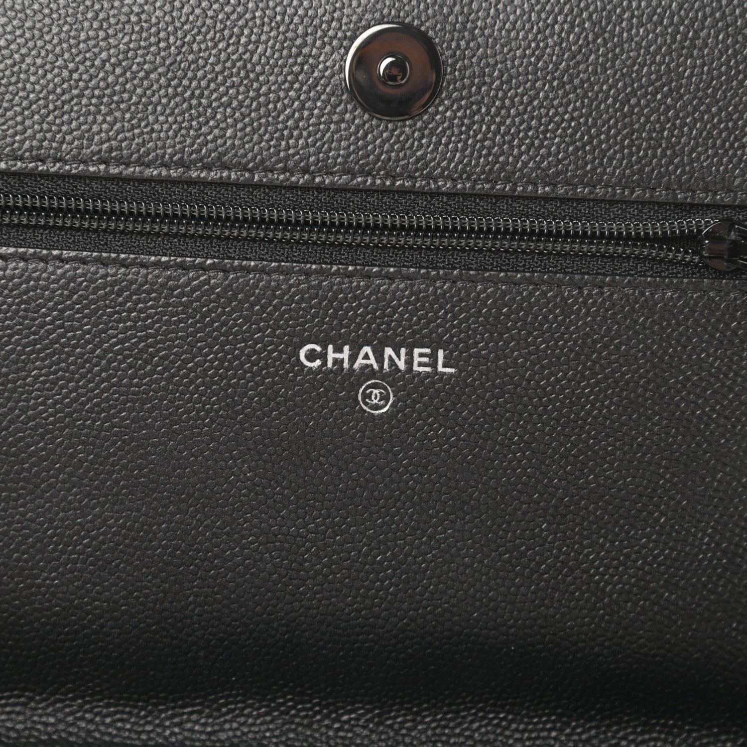 Chanel Caviar Quilted Boy Wallet On Chain WOC So Black 6 of 14
