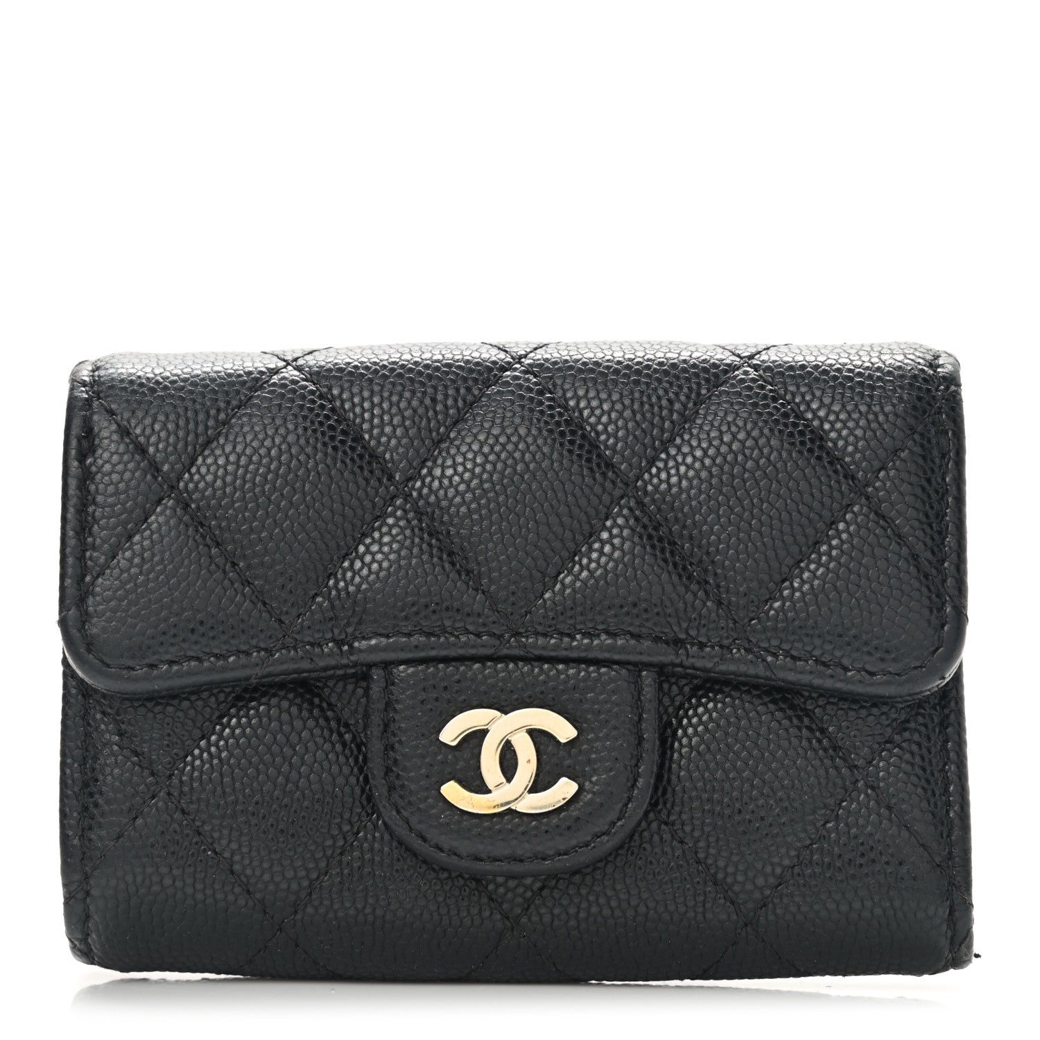 Chanel Caviar Quilted Classic 4 Key Holder Wallet Black 1 of 10