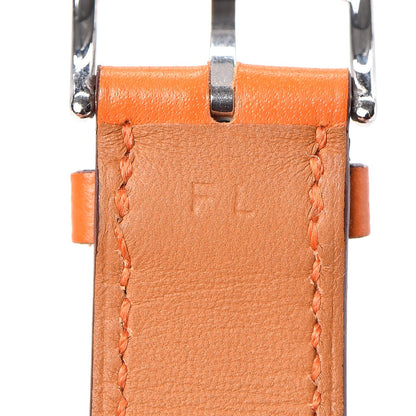 Hermes Stainless Steel Swift 29mm Cape Cod Double Tour Quartz Watch Orange 8 of 9